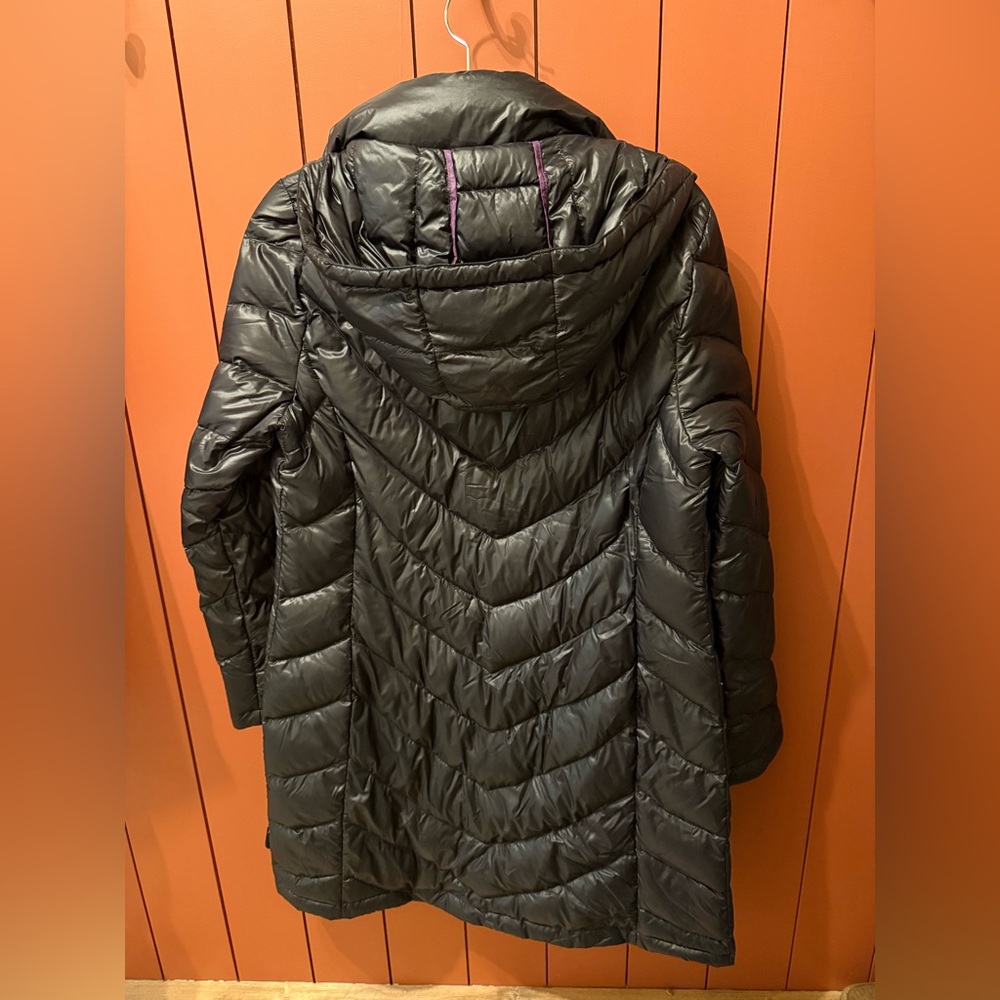 Calvin Klein Women's Charcoal Puffer Coat - Picture 2 of 3